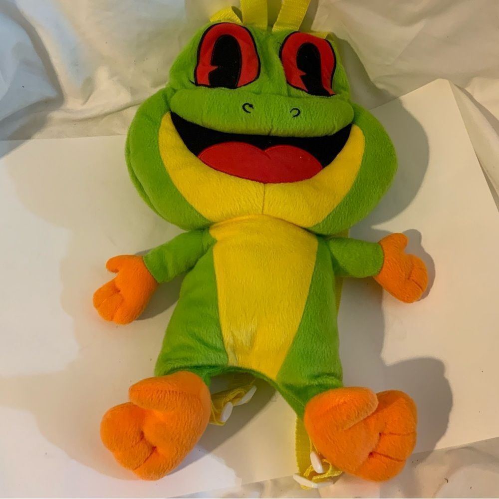 Rainforest Cafe Restaurant Cha Cha Tree Frog 15in. Plush Kids Size Backpack